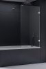 NEW TRENDY Parawan nawannowy EVENTA 50x150 Linia platinium szkło 8mm EXK-1901